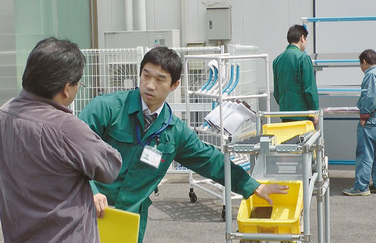 サンプル品の訪問展示会